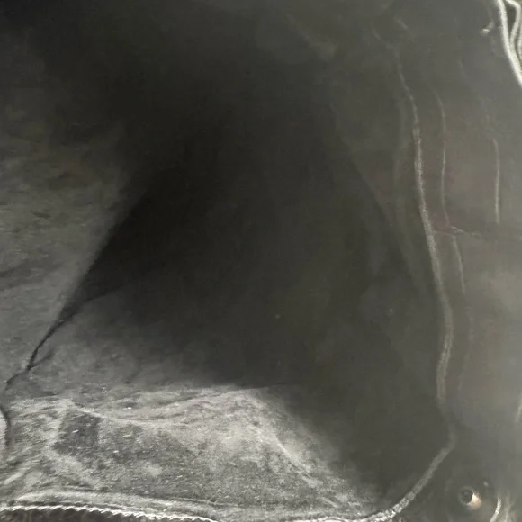 Falor Le Borse black croc-embossed leather bag. Made in Italy - Picture 6 of 9